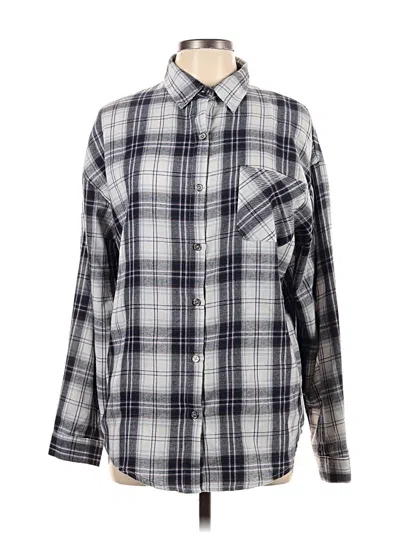 Pre-owned Unbranded Long Sleeve Blouse In Gray