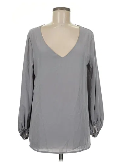 Pre-owned Unbranded Long Sleeve Blouse In Gray