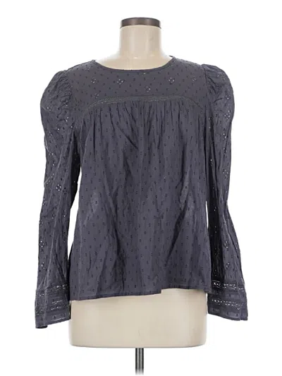 Pre-owned Unbranded Long Sleeve Blouse In Gray