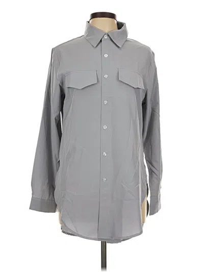 Pre-owned Unbranded Long Sleeve Blouse In Gray