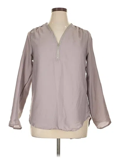 Pre-owned Unbranded Long Sleeve Blouse In Gray