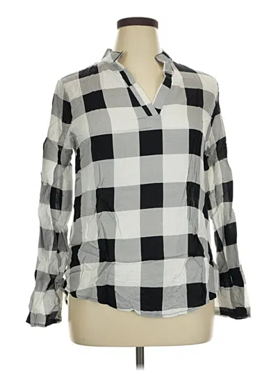 Pre-owned Unbranded Long Sleeve Blouse In Gray