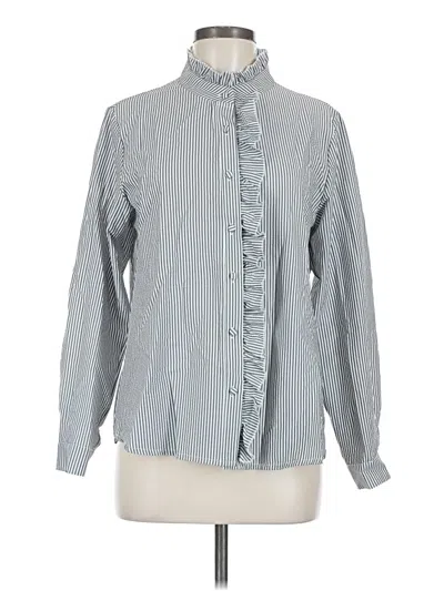 Pre-owned Unbranded Long Sleeve Blouse In Gray