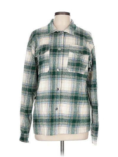 Pre-owned Unbranded Long Sleeve Blouse In Green