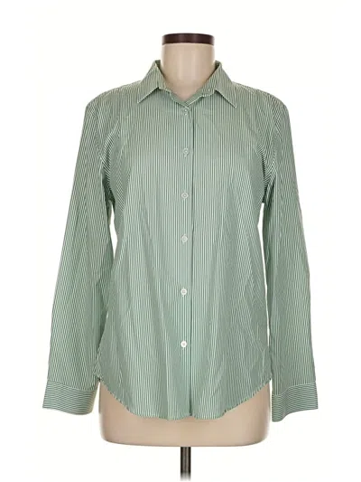Pre-owned Unbranded Long Sleeve Blouse In Green