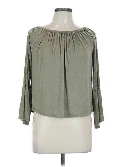 Pre-owned Unbranded Long Sleeve Blouse In Green