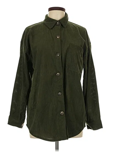 Pre-owned Unbranded Long Sleeve Blouse In Green