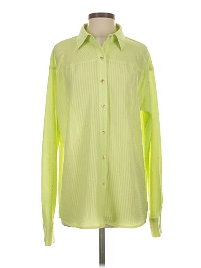 Pre-owned Unbranded Long Sleeve Blouse In Green