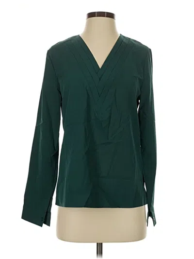 Pre-owned Unbranded Long Sleeve Blouse In Green