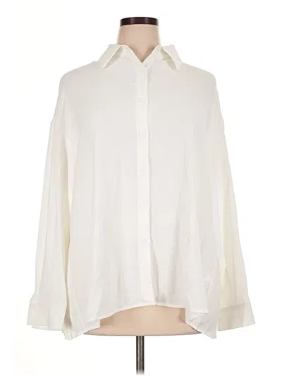 Pre-owned Unbranded Long Sleeve Blouse In Ivory