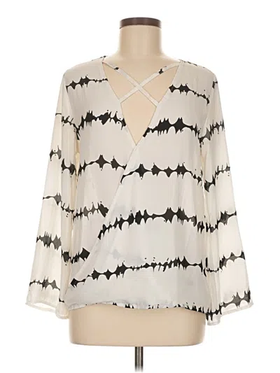 Pre-owned Unbranded Long Sleeve Blouse In Ivory