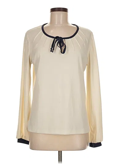Pre-owned Unbranded Long Sleeve Blouse In Ivory