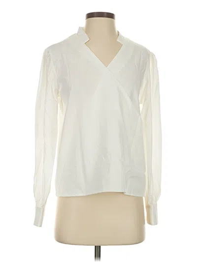 Pre-owned Unbranded Long Sleeve Blouse In Ivory
