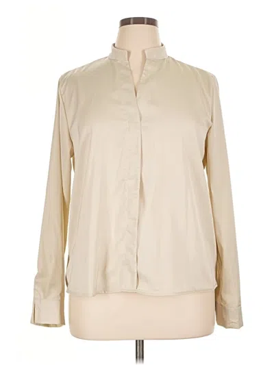 Pre-owned Unbranded Long Sleeve Blouse In Ivory