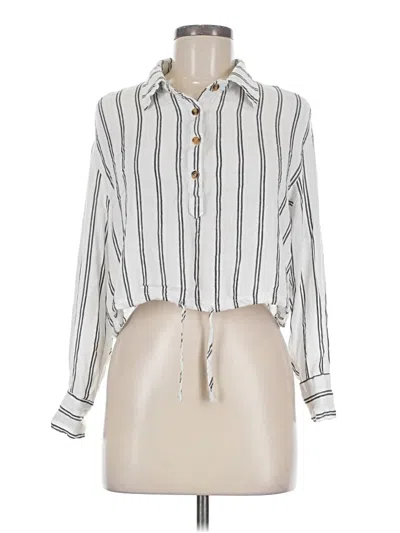 Pre-owned Unbranded Long Sleeve Blouse In Ivory