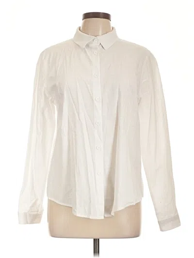 Pre-owned Unbranded Long Sleeve Blouse In Ivory