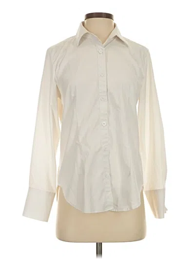 Pre-owned Unbranded Long Sleeve Blouse In Ivory
