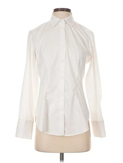 Pre-owned Unbranded Long Sleeve Blouse In Ivory