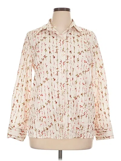Pre-owned Unbranded Long Sleeve Blouse In Ivory
