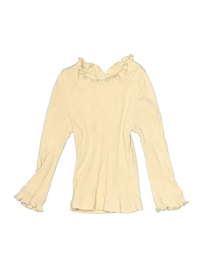 Pre-owned Unbranded Kids' Long Sleeve Blouse In Ivory