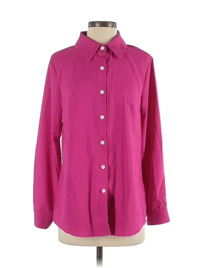 Pre-owned Unbranded Long Sleeve Blouse In Pink