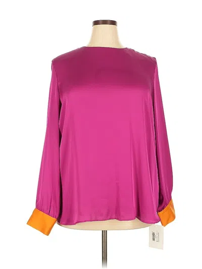Pre-owned Unbranded Long Sleeve Blouse In Pink