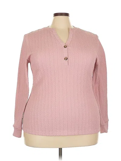 Pre-owned Unbranded Long Sleeve Blouse In Pink