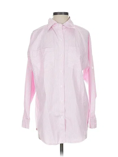 Pre-owned Unbranded Long Sleeve Blouse In Pink