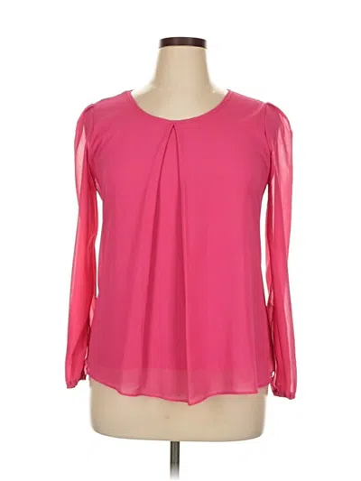 Pre-owned Unbranded Long Sleeve Blouse In Pink