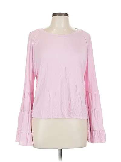 Pre-owned Unbranded Long Sleeve Blouse In Pink