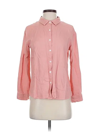 Pre-owned Unbranded Long Sleeve Blouse In Pink