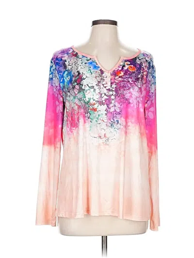 Pre-owned Unbranded Long Sleeve Blouse In Pink