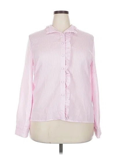 Pre-owned Unbranded Long Sleeve Blouse In Pink
