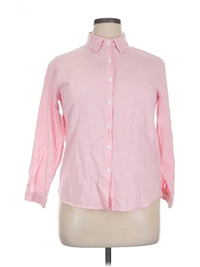 Pre-owned Unbranded Long Sleeve Blouse In Pink