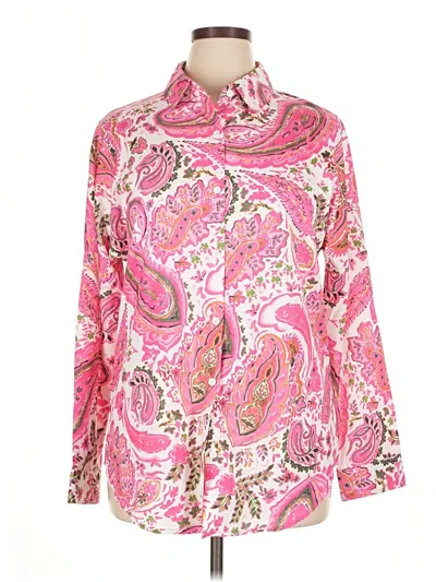 Pre-owned Unbranded Long Sleeve Blouse In Pink