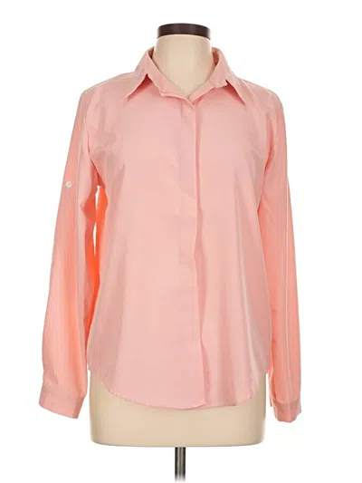 Pre-owned Unbranded Long Sleeve Blouse In Pink