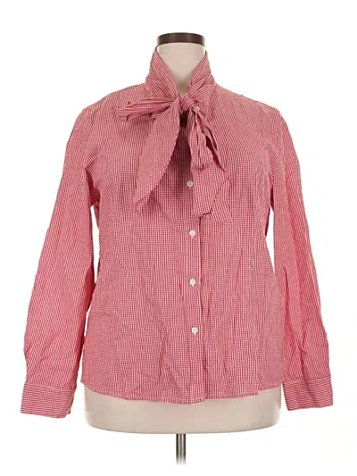 Pre-owned Unbranded Long Sleeve Blouse In Pink