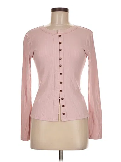 Pre-owned Unbranded Long Sleeve Blouse In Pink