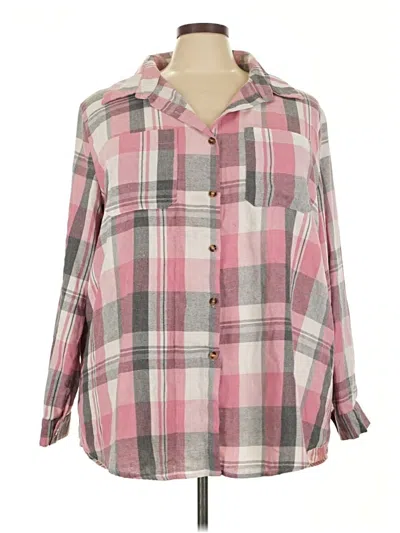 Pre-owned Unbranded Long Sleeve Blouse In Pink