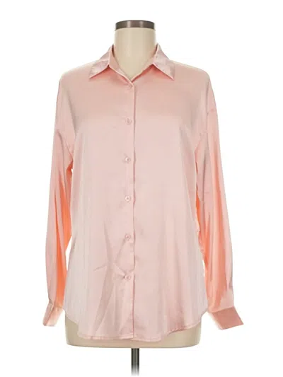 Pre-owned Unbranded Long Sleeve Blouse In Pink