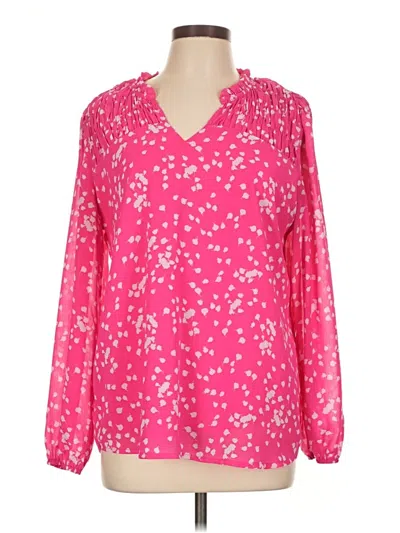 Pre-owned Unbranded Long Sleeve Blouse In Pink