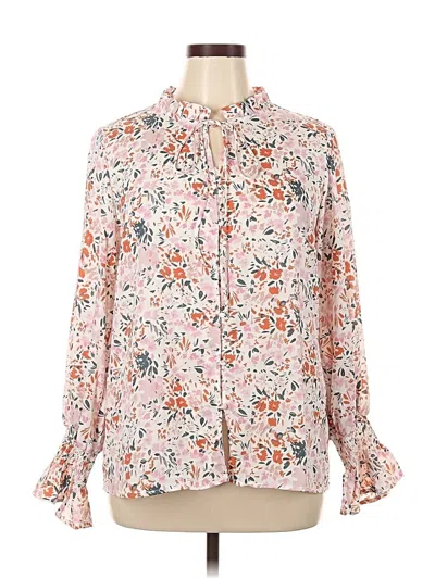 Pre-owned Unbranded Long Sleeve Blouse In Pink
