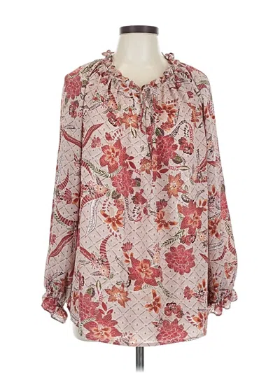 Pre-owned Unbranded Long Sleeve Blouse In Pink