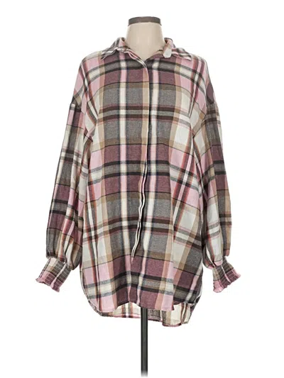 Pre-owned Unbranded Long Sleeve Blouse In Pink