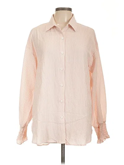 Pre-owned Unbranded Long Sleeve Blouse In Pink