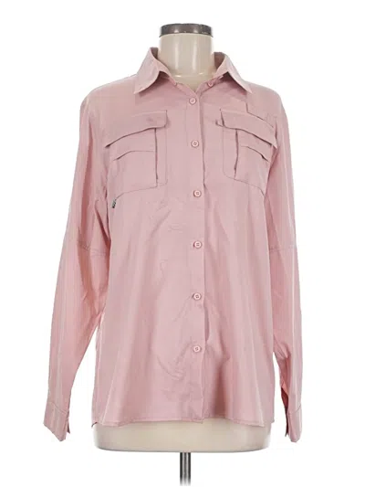 Pre-owned Unbranded Long Sleeve Blouse In Pink
