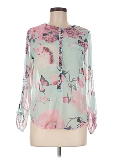 Pre-owned Unbranded Long Sleeve Blouse In Pink