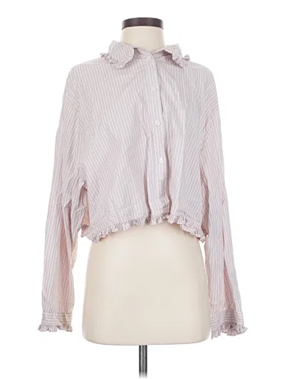 Pre-owned Unbranded Long Sleeve Blouse In Pink