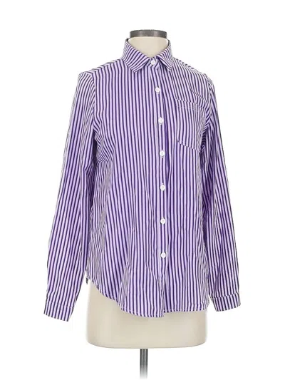 Pre-owned Unbranded Long Sleeve Blouse In Purple