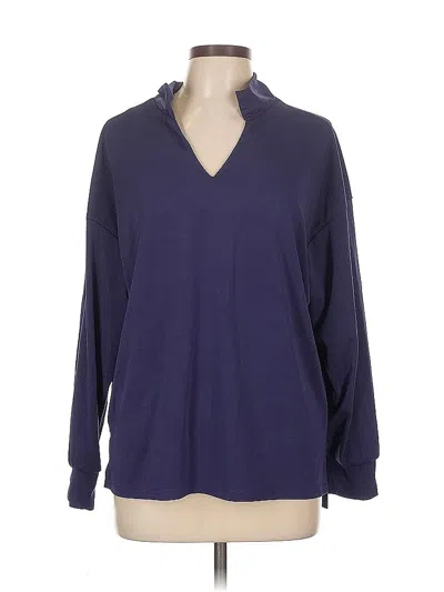 Pre-owned Unbranded Long Sleeve Blouse In Purple